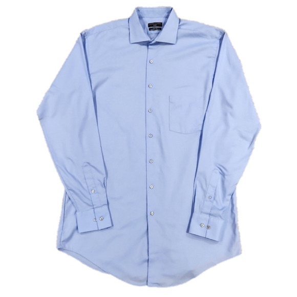 𝅺shaquille O'Neal Light Blue Houndstooth Button-Up Shirt - Picture 1 of 9